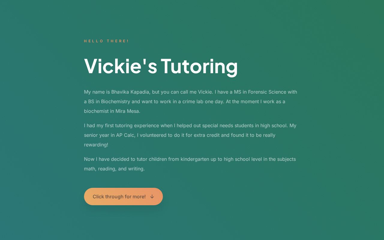 Vickie's Tutoring